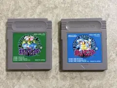【動作確認済み】ゲームボーイソフト　ポケットモンスター　青緑2点セット