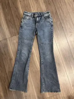 GU スリムフレアジーンズ＋EC(丈長め)65Blue