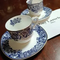 ギラロッシュ　Guy Laroche カップソーサー&ケーキ皿&大皿 Yahoo!オークション -「guy laroche」(カップ＆ソーサー) (茶器