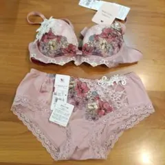 Wacoal リボンブラ ブラジャーショーツセット C70 Lサイズ