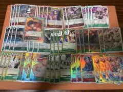 ワンピースカードゲーム 緑ミホーク 緑ボニー デッキパーツ 大量