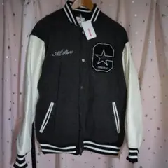 CONVERSE スタジャン 黒/白刺繍ロゴ　最終値下げ　21日まで