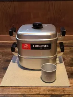 日本アルミ ツルマル印 角型蒸し器 3段 24㎝ 新品/未使用 日本製 日本アルミ ツルマル印 角型蒸し器 3段 24㎝ 新品/未使用 日本製