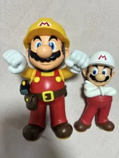 スーパーマリオメーカービッグアクションフィギュアとファイアーマリオビッグソフビ！