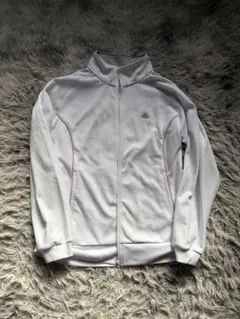 00s adidas 万国旗タグ　トラックジャケット　ピンク刺繍