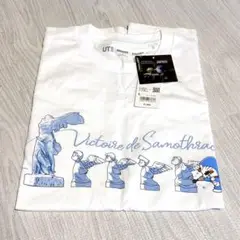 未使用タグ付き　ユニクロ　ドラえもん ルーヴル美術館　Tシャツホワイト　Lサイズ