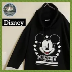 Disney ディズニー ミッキーマウス ビッグロゴ スウェット トレーナー 黒