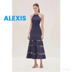 ❇️ALEXISアレクシス正規25新ホルターネックロングワンピース