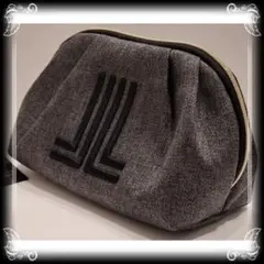 ⑳【訳有 新品】【ランバンコレクション】シェル型 ポーチ LANVIN 黒