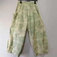 着物リメイク　楽ちんパンツ　ワイドパンツ