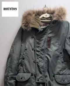 HOUSTON ヒューストン N-3B フライトジャケット リアルファー