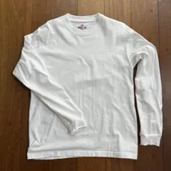 Hanes BEFFY-T ホワイト Mサイズ 長袖シャツ