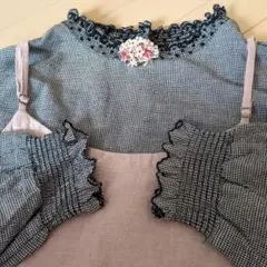 タグ付き新品未使用⭐サマンサモスモスsm2ツーウェイブラウスチャコールグレー