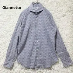 Giannetto ジャンネット イタリア製 カッタウェイ 長袖シャツ 総柄のサムネイル