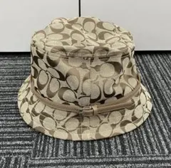 コーチ バケットハット ベージュ　キッズ　レディース