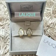 ラリック イヤリング リーフ ヴィンテージ ゴールドカラー クリップ 植物