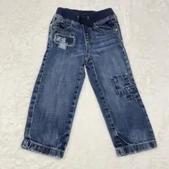 TOMMY HILFIGER キッズ デニムパンツ 2T ロゴ パッチ