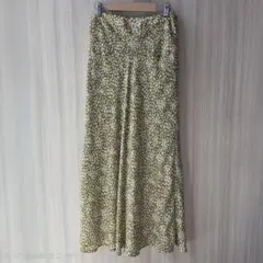 LOWRYS FARM 小花柄ロングスカート F マスタード 春