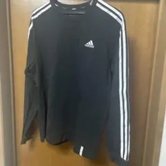 adidas ブラック 長袖 TシャツJF3907
