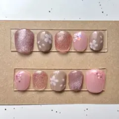 【現品⭐️】ジェルネイルチップ no.4 ハンドメイド 桜