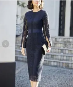 【&. NOSTALGIA】ノスタルジア フレアスリーブワンピース 結婚式ドレス