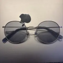 zoff シルバーラウンド型サングラス グレー