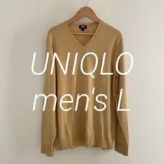 も*た様 【UNIQLO】 エクストラファインメリノクルーネックセーター L