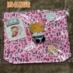 日焼けキティ 底マチボアトート ポーチ ぬいぐるみポーチ 3点