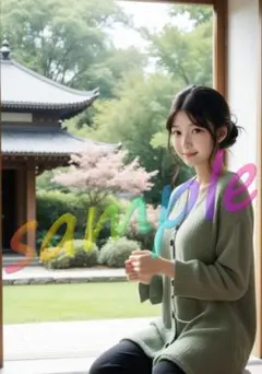 NP072【1点物】 A4ポスター AI 写真 リアル 美女 グラビア 彼女