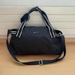 アニエスベー ボヤージュ 2WAY ボストンバッグ ショルダーバッグ ブラック