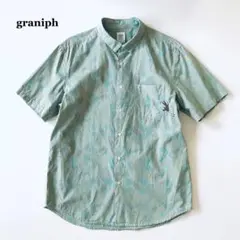 graniphグラニフ♪カジュアルシャツ オープンシャツ ポイント刺繍 総柄