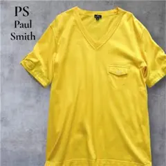 PS Paul Smith Tシャツ Vネック　美品　イエロー　黄色　ポケットのサムネイル