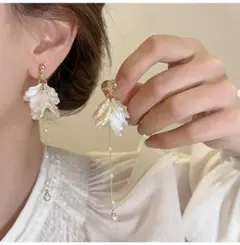 シェル ブライダル ピアス イヤリング ウェディング 結婚式　パーテー 花嫁　春