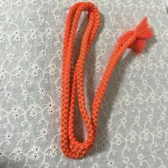 帯締め　オレンジ色