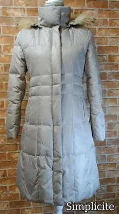 Simplicite【シンプリシテェ】  ダウンコート　ロング丈