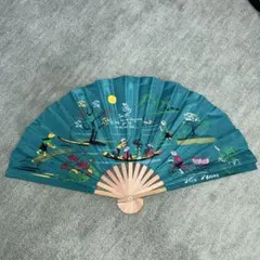 ベトナム限定扇子　ホーチミン購入　グリーン
