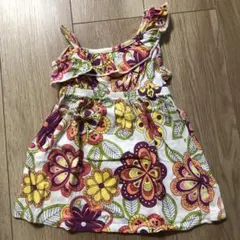 OLD NAVY フラワープリント ワンピース♡90サイズ 18-24ヶ月のサムネイル