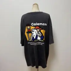 Coleman コールマン バックプリント Tシャツ チャコールグレー