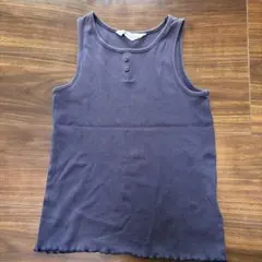 H&M リブタンクトップ ネイビー 120-130cmのサムネイル