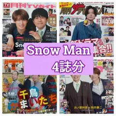 Snow Man切り抜き TVガイド ザテレビジョン　TVnavi TVfan