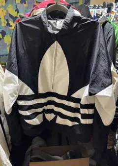 00s アディダス　オリジナル　ビッグ　トレフォイル　ナイロンジャケット