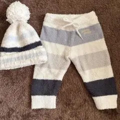 みぃ様専用ジェラピケベビーパンツとニット帽子セット 70-80