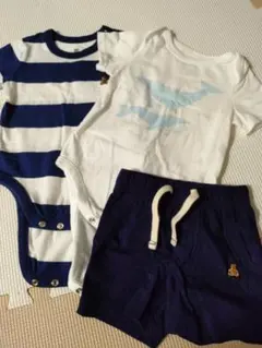 babyGAP 70cm ボディスーツ＆パンツ 3点セット
