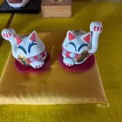 貴重 入手困難な招き猫 昔の豆猫 招福猫 初辰猫 商売繁盛 運気上昇