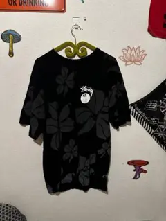 STUSSY エイトボール ハイビスカス Tシャツ XL
