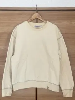 カーハート アイボリー トレーナー スウェットCarhartt ベージュ S