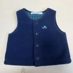 familiar ベビーベスト ネイビー　60