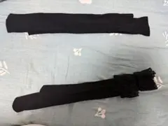 地雷系靴下2足 ニーハイソックス 黒