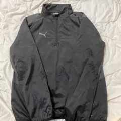 Puma ダークグレー ウィンドブレーカー ハーフジップ