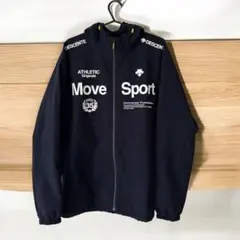 DESCENTE Move Sport ピステ・ウィンドブレーカー ネイビー Ｍ